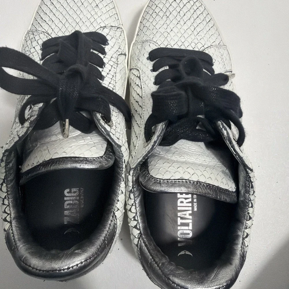 Zadig‎ & Voltaire White Sneakers Size 37 - Picture 6 of 7